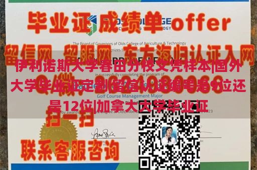 伊利诺斯大学春田分校文凭样本|国外大学毕业证定制|留信认证编号是9位还是12位|加拿大大学毕业证