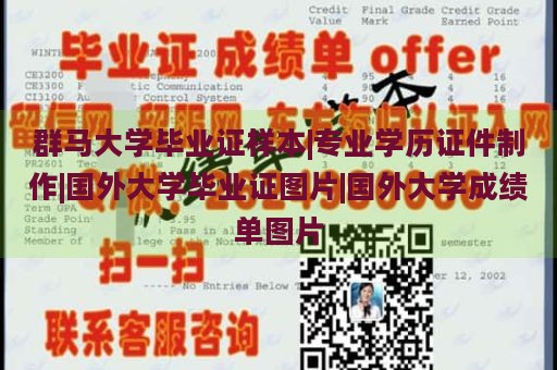 群马大学毕业证样本|专业学历证件制作|国外大学毕业证图片|国外大学成绩单图片